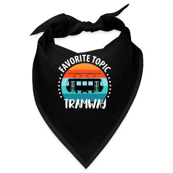 Straßenbahnfahrer Straßenbahn Stadtbahn Tram - Bandana - Schwarz - Vorne