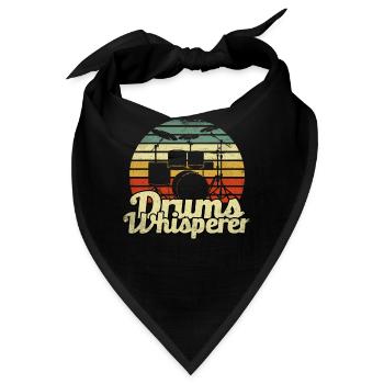 Schlagzeug Schlagzeuger - Bandana - Schwarz - Vorne