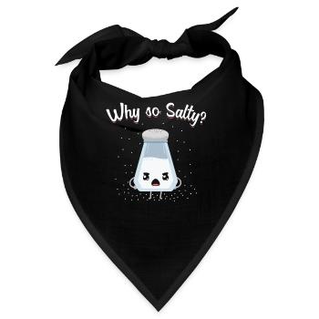 Salzig Wortspiel - Bandana - Schwarz - Vorne