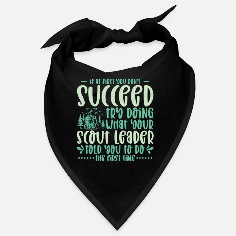 Si au début vous ne réussissez pas scout camping Bandana