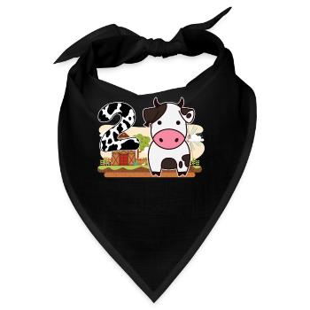 2nd Bday Cow 2nd birthday - Bandana - Schwarz - Vorne
