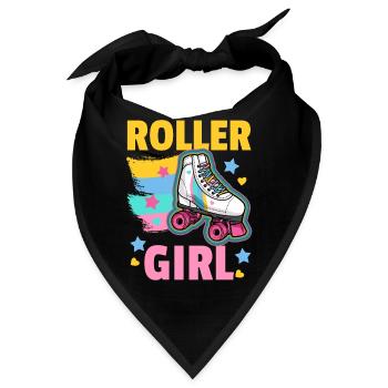 Rollschuhe Roller Girl - Bandana - Schwarz - Vorne