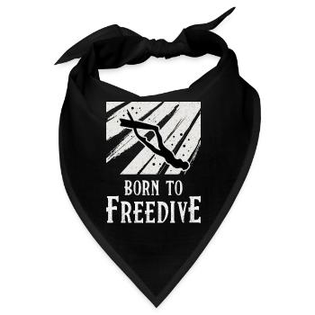 Freitauchen Tauchen Freitaucher Apnoe Geschenk - Bandana - Schwarz - Vorne