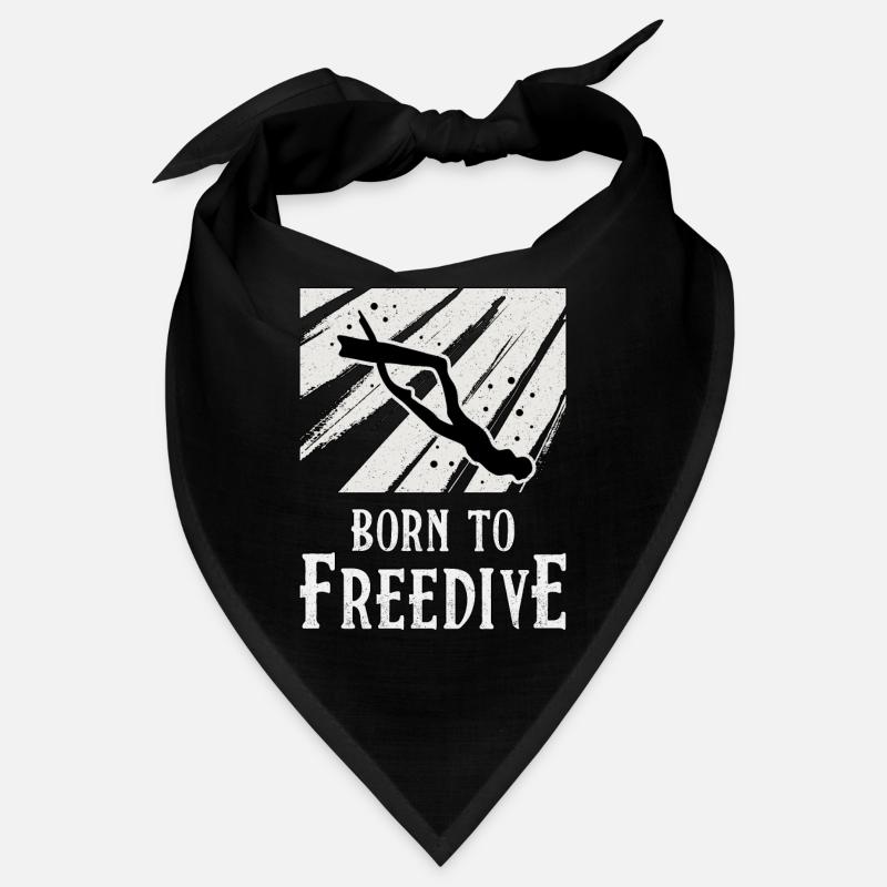 Apnée Plongée Apnéiste Cadeau d’apnée - Bandana - noir