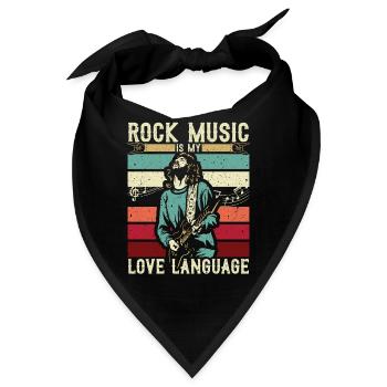 Elektrische Gitarre Gitarrist Rockmusik Liebhaber - Bandana - Schwarz - Vorne