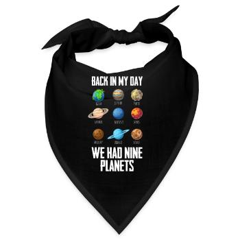 Astronomie Sonnensystem 9 Planeten Universum - Bandana - Schwarz - Vorne