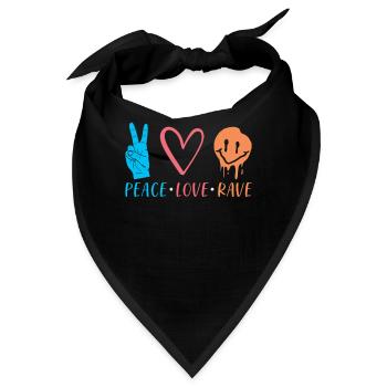 Rave - Bandana - Schwarz - Vorne