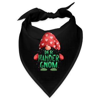 Wandern Wanderer Der Wander Gnom - Bandana - Schwarz - Vorne