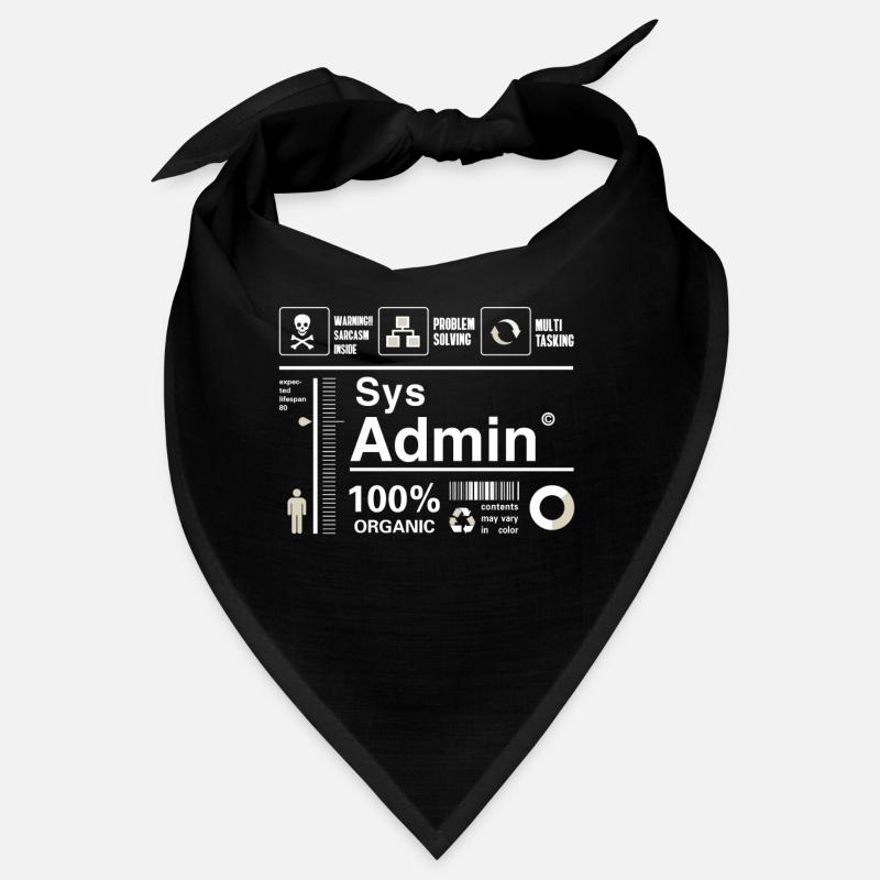 sys admin Contenu Ironie Humour Ordinateur Nerd pc cor Bandana