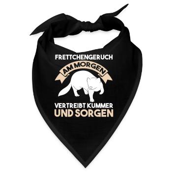 Frettchen - Bandana - Schwarz - Vorne