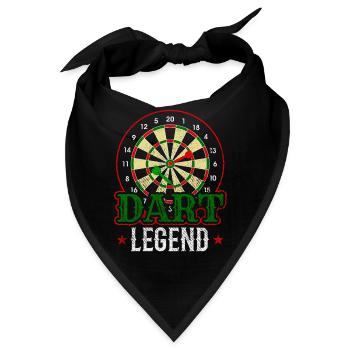 Dart Legend Darts Player Bullseye - Bandana - Schwarz - Vorne