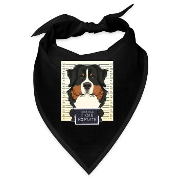 Bernese Mountain Dog Dad I Bernese Mountain Dog - Bandana - Schwarz - Vorne