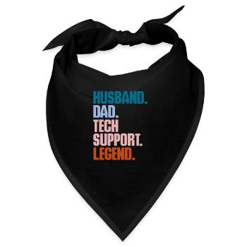 Technischer Support Computer It Admin Geschenk - Bandana - Schwarz - Vorne