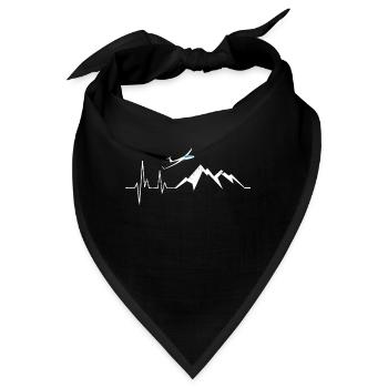 Segelflieger Segelfliegen Flugplatz - Bandana - Schwarz - Vorne