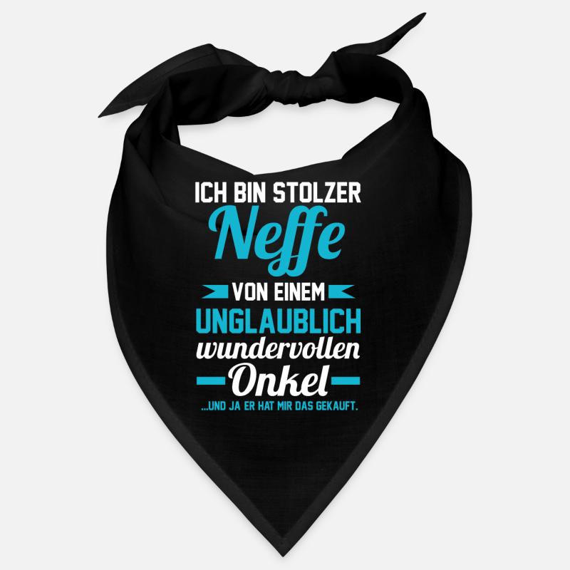 Onkel und Neffe - Bandana - Schwarz