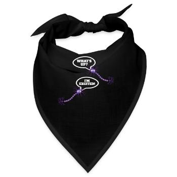Neuroscience Neuron Neurologist Joke - Bandana - Schwarz - Vorne