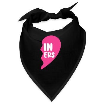 Zwillingsschwester Familie Baby Zwillinge Geschenk - Bandana - Schwarz - Vorne