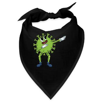 Dabbing Virus - Bandana - Schwarz - Vorne