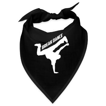 Breakdance BBoy BGirl Streetdance Breakdance - Bandana - Schwarz - Vorne