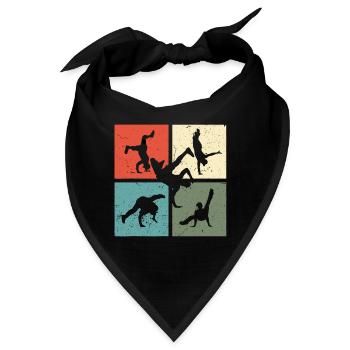 Breakdance BBoy BGirl Streetdance Breakdance - Bandana - Schwarz - Vorne