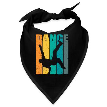 Breakdance BBoy BGirl Streetdance Breakdance - Bandana - Schwarz - Vorne