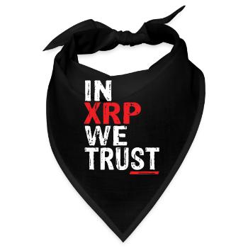 In Xrp We Trust - Bandana - Schwarz - Vorne