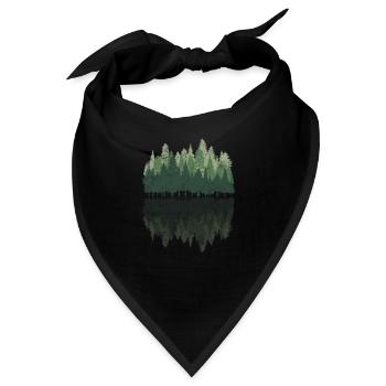 Wald - Bandana - Schwarz - Vorne