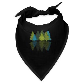 Wald - Bandana - Schwarz - Vorne