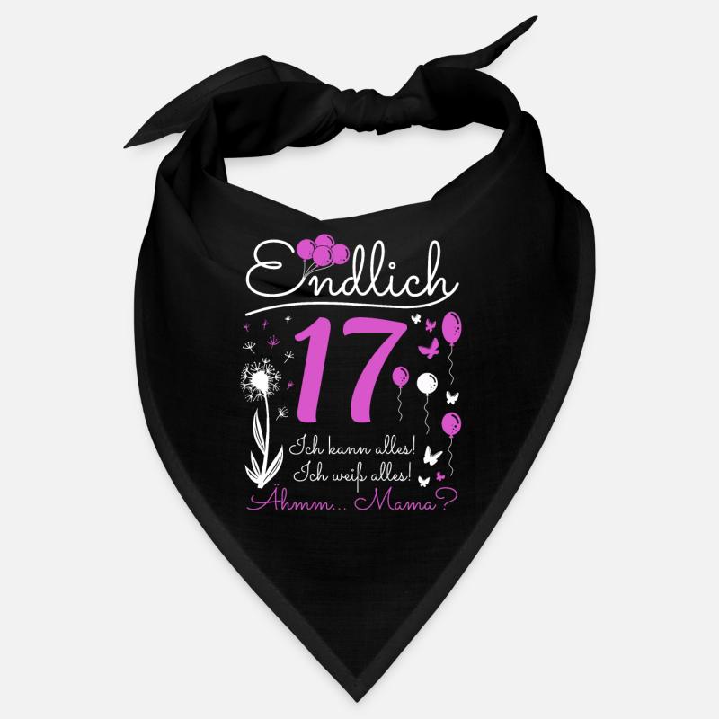 Endlich 17 Jahre Mädchen Ich Kann Alles Pusteblume Bandana
