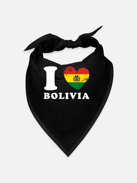 Ich liebe Bolivien - Bandana - Schwarz