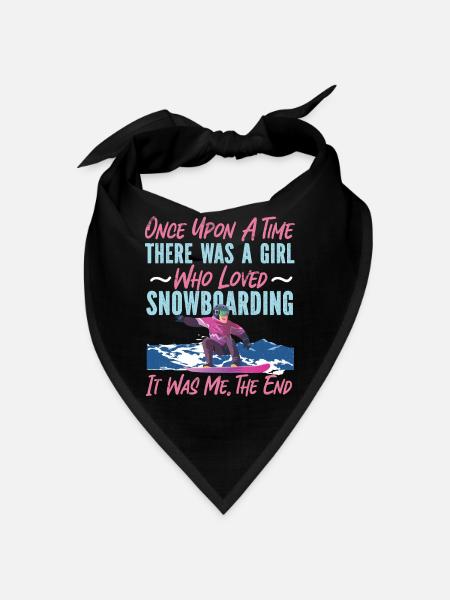 Snowboarding Snowboard Girl Once - Bandana - black - Front