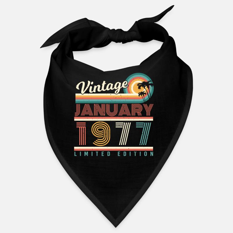 Janvier 1977 Palms Retro Bandana