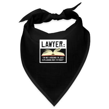 Lawyer In Progress Law School - Bandana - Schwarz - Vorne