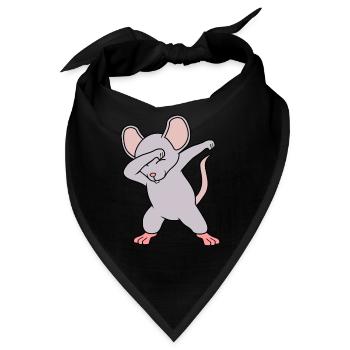 Maus - Bandana - Schwarz - Vorne