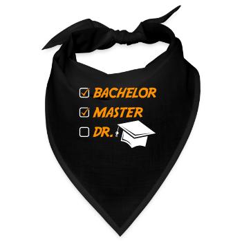 Master 2022 Master Hut Master Abschluss - Bandana - Schwarz - Vorne