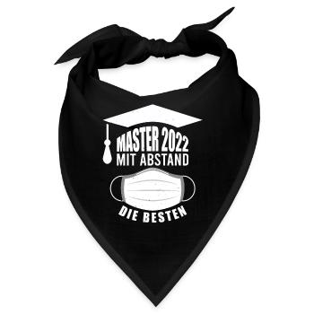 Master Pandemie Master Abschluss 2022 - Bandana - Schwarz - Vorne