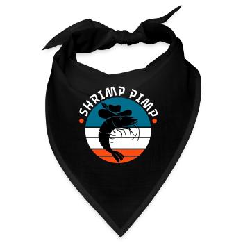 Shrimp Pimp - Bandana - Schwarz - Vorne