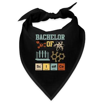 Bachelor Chemie Bachelor of Science - Bandana - Schwarz - Vorne