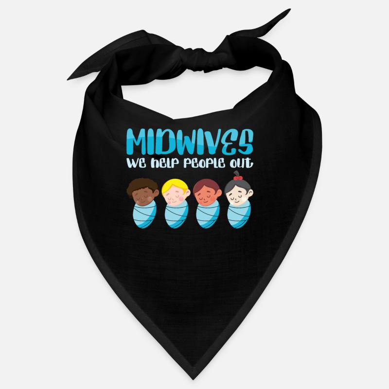 Midwives We Help People Out Geburtshilfe Hebamme Bandana