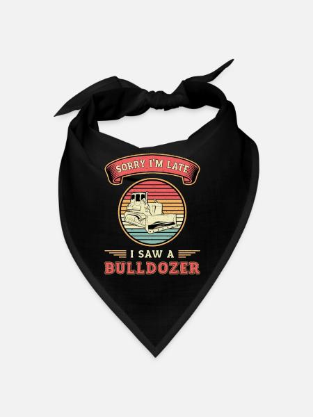 Bulldozer Construction Worker Gift - Bandana - noir - Devant