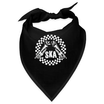 Ska Trompete Old School Jazz Musikstil - Bandana - Schwarz - Vorne