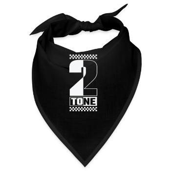 Ska Musik 2-Tone Swing Jazz Musikstil - Bandana - Schwarz - Vorne