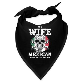 Stolzer Mexikaner Mexikanische Flagge Mexikanisch - Bandana - Schwarz - Vorne