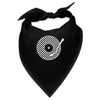 Ska Vinyl Schallplatte Jazz Musikstil - Bandana - Schwarz - Vorne