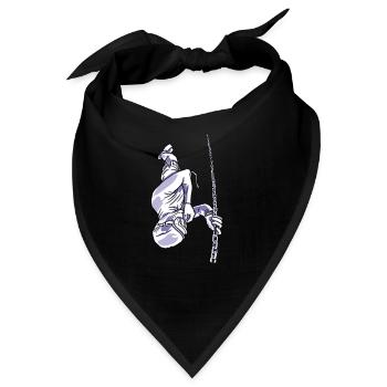 Apnoetauchen Freitauchen Atemzug Apnoe Tieftauchen - Bandana - Schwarz - Vorne