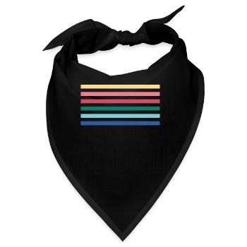 Rainbow - Bandana - Schwarz - Vorne