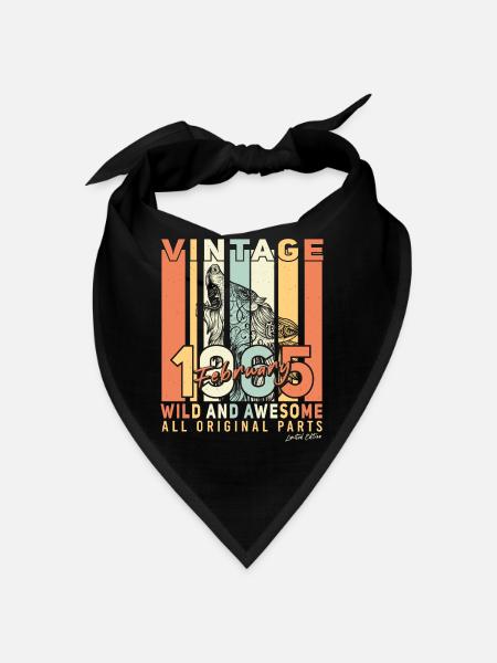 1965 February Original Vintage - Bandana - black - Front