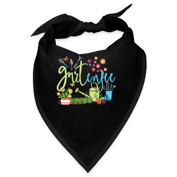 Gartenfee Garten Fee Gärtnerin Garten - Bandana - Schwarz - Vorne