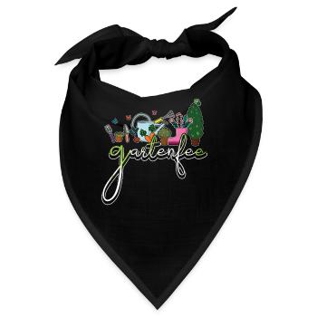 Gartenfee Garten Fee Gärtnerin Garten - Bandana - Schwarz - Vorne