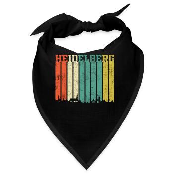 Heidelberg | Heidelberg Skyline - Bandana - Schwarz - Vorne